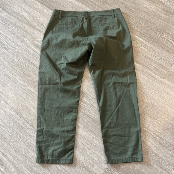 J Crew womens 29 Petite green slim boyfriend chino straight ankle Dress pants - Picture 4 of 4